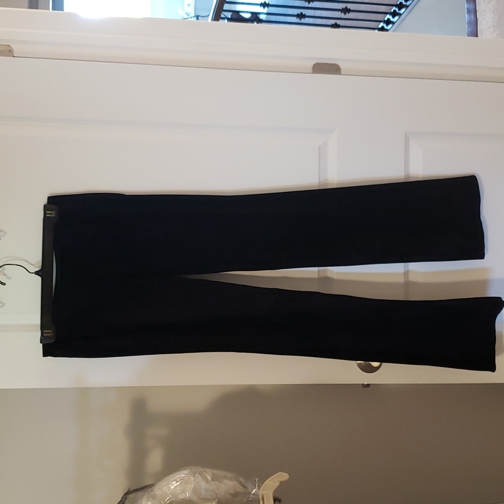 Black suade pants. Brand is Danier.  Size 4